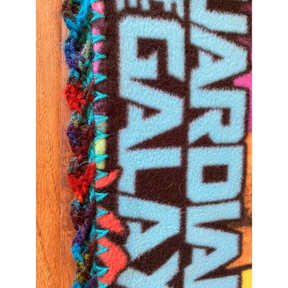 Superhero Fleece Crochet Ends Blanket Guardians Of Galaxy - Picture 4 of 10